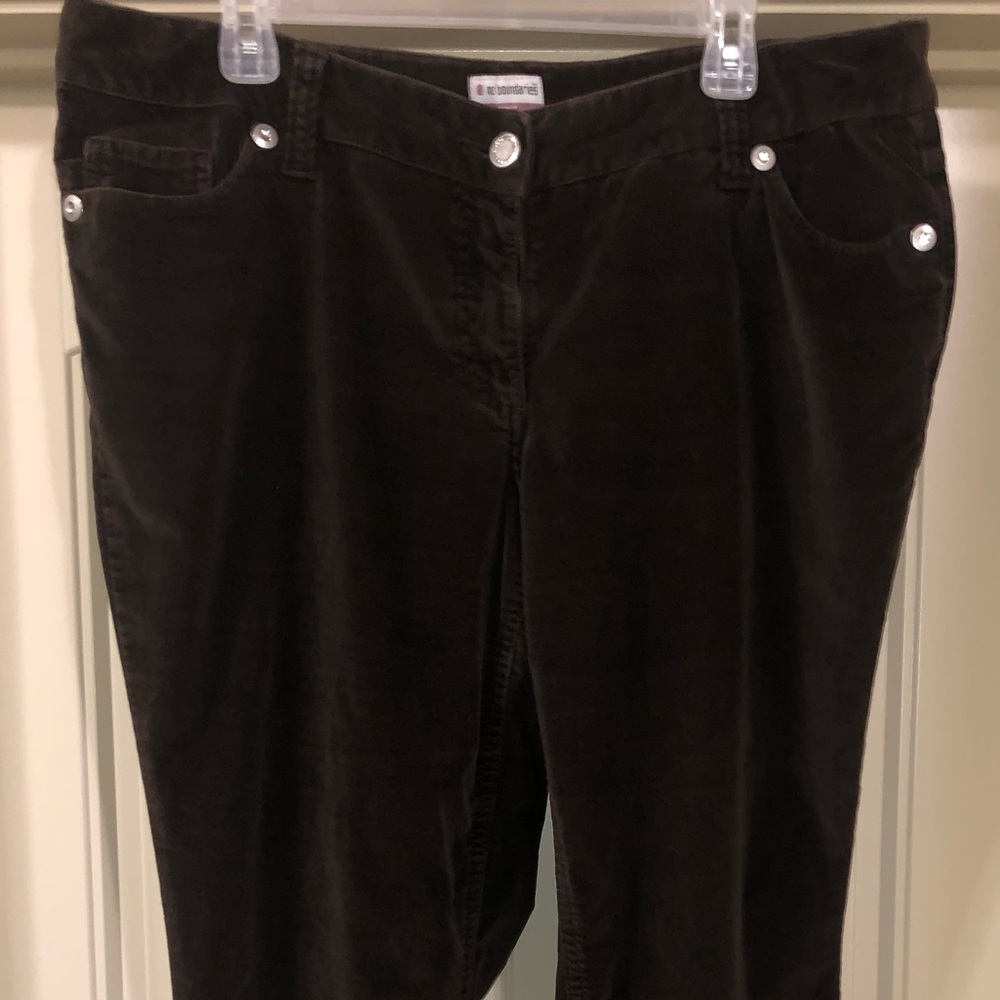 Black Blingy Velvety Stretch Jeans 17